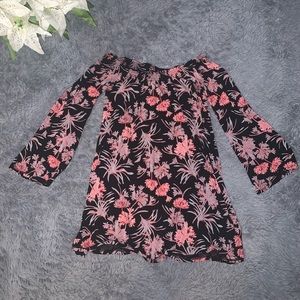 Short, Off shoulder’s, Mid Sleeve Floral Dress
